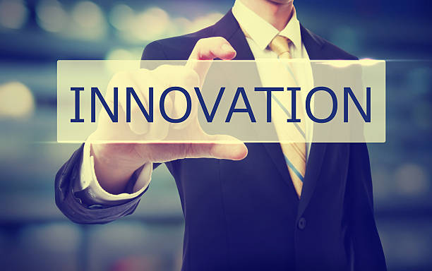 istock Business man holding Innovation 498052126