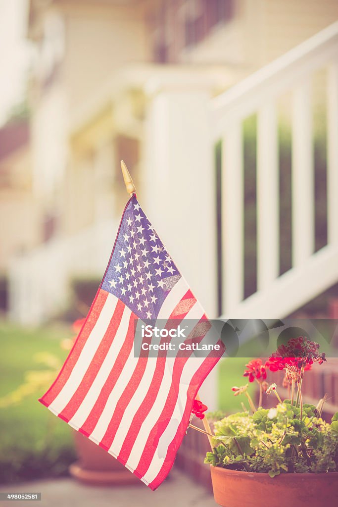 Patriotic Homestead - Zbiór zdjęć royalty-free (Patriotyzm)
