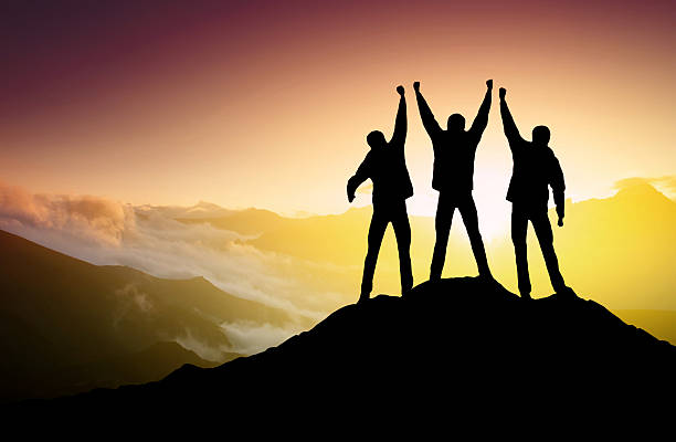 istock Silhouettes of team 498054074