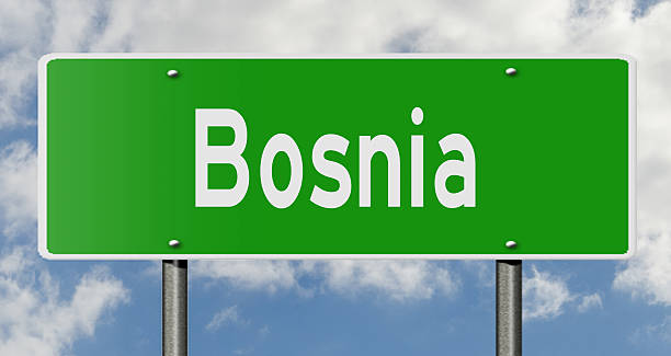 istock Bosnia highway sign 498056060