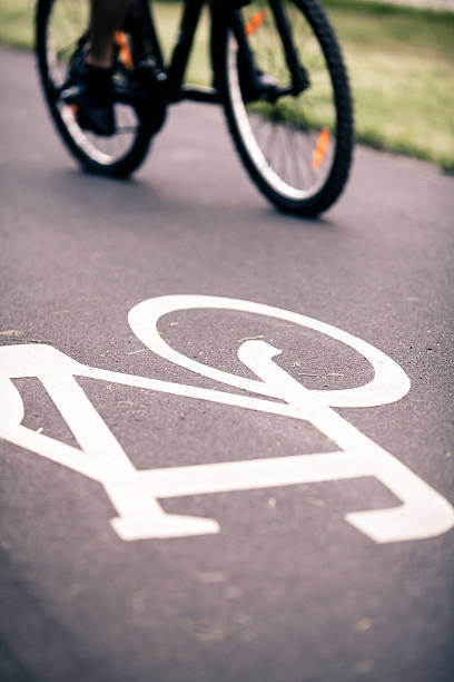 istock City bicycle riding on bike path 498056316