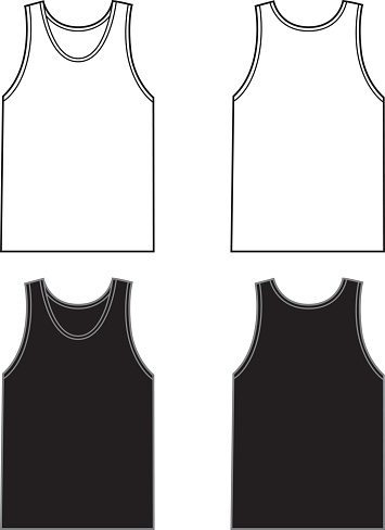 White And Black Tank Tops