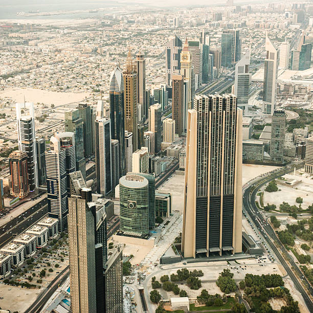 istock helicopter view over dubai skyline downtown 498058622