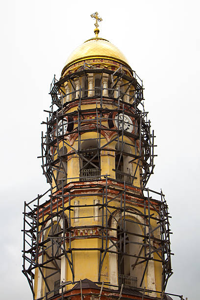 istock Big construction of New Athons monastery 498059508