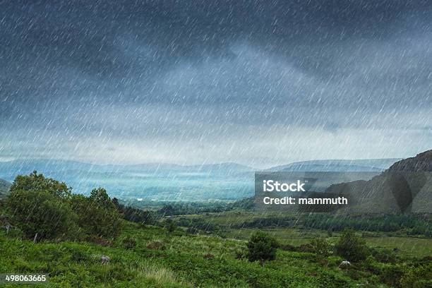 Rainy Landscape Stock Photo - Download Image Now - Rain, Storm, Landscape - Scenery