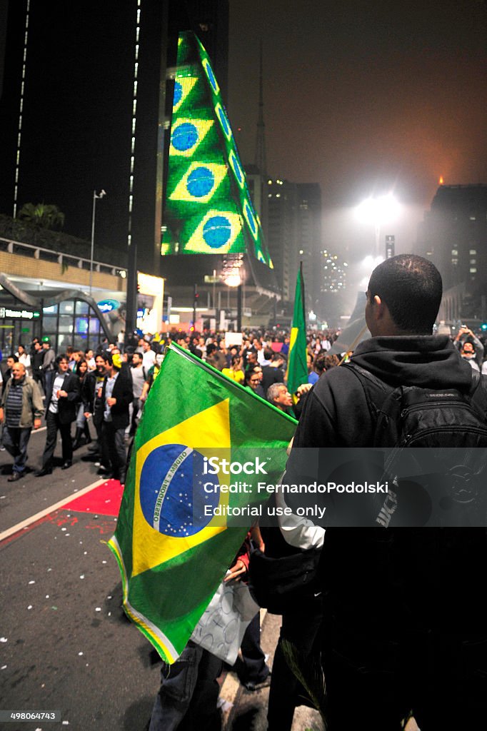 Os manifestantes - Royalty-free América do Sul Foto de stock