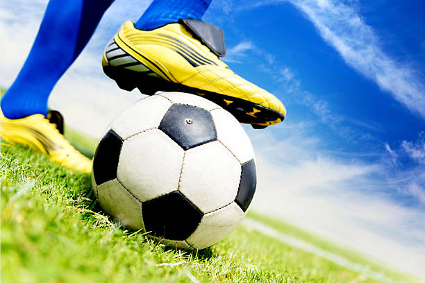 istock Footballer stepping on the ball 498064949
