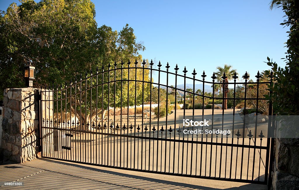 Large Residential Security Gate Stock Photo - Download Image Now - Gate, House, Large - iStock Large Residential Security Gate Stock Photo - Download Image Now - Gate, House, Large - Istock