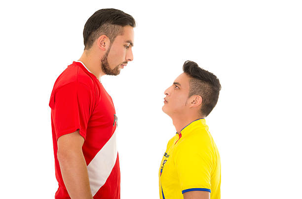 istock fans, soccer teams of Ecuador and Peru 498073381