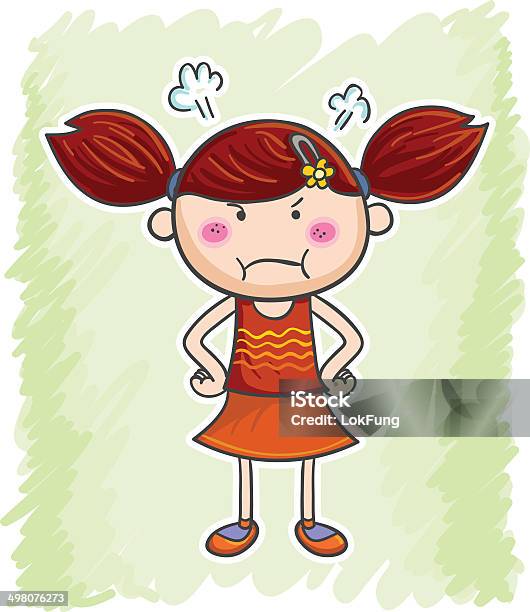 I Am So Angry Stock Illustration - Download Image Now - Anger, Girls, Preschool Age