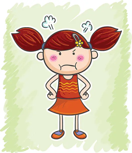 Vector illustration of I am so Angry