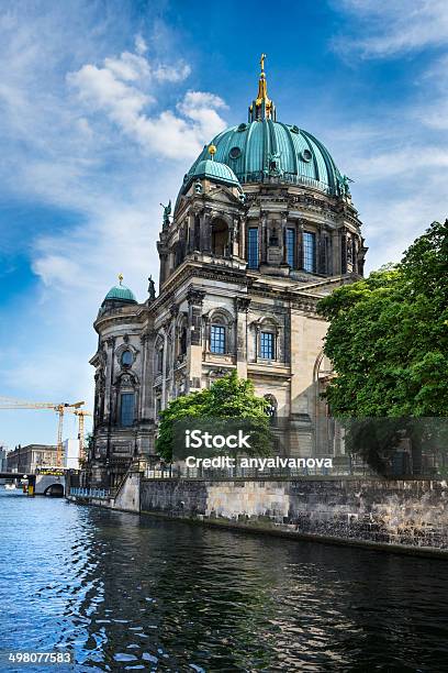 Berlin Catherdal From Across The Water Stock Photo - Download Image Now - Architecture, Berlin, Building Exterior