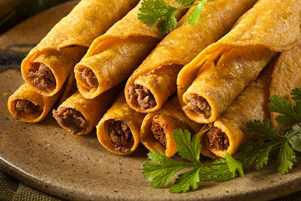 istock Homemade Mexican Beef Taquitos 498086677