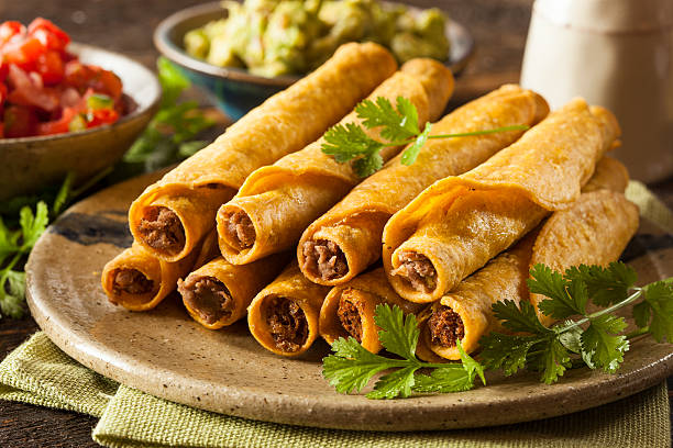 istock Homemade Mexican Beef Taquitos 498086703