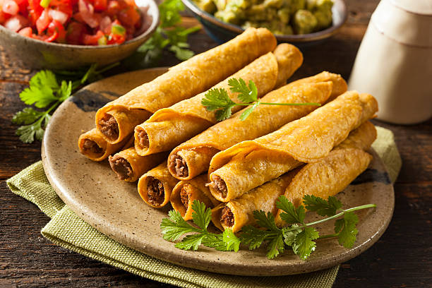 istock Homemade Mexican Beef Taquitos 498086709