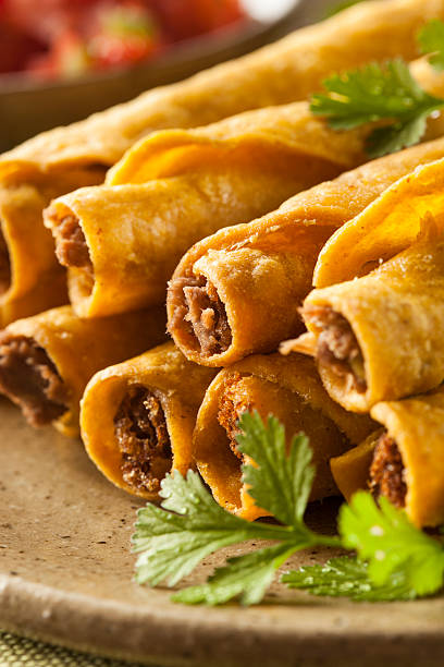 istock Homemade Mexican Beef Taquitos 498086713