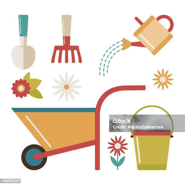 Vector Set Stock Illustration - Download Image Now - Bucket, Cultivated, Cut Out