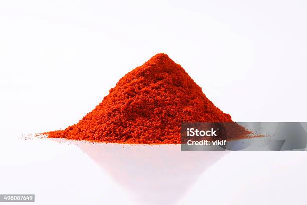 Paprika Powder Stock Photo - Download Image Now - Cayenne Powder, Chilli Powder, Close-up