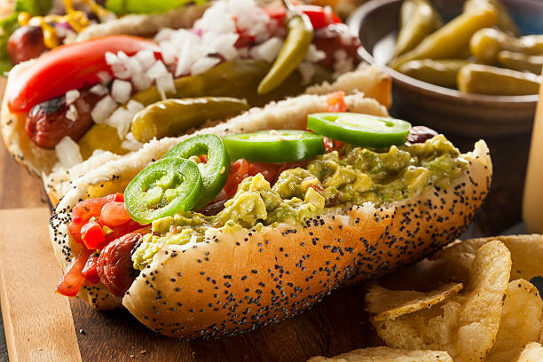 istock Gourmet Grilled All Beef Hots Dogs 498087707