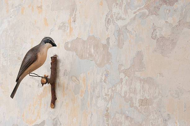 istock small carved bird on a patina wall 498087799