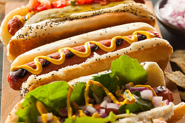 istock Gourmet Grilled All Beef Hots Dogs 498088083