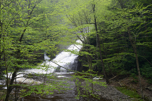 Dingmans Falls at Delaware Water Gap National Recreation Area, Pennsylvania, USA