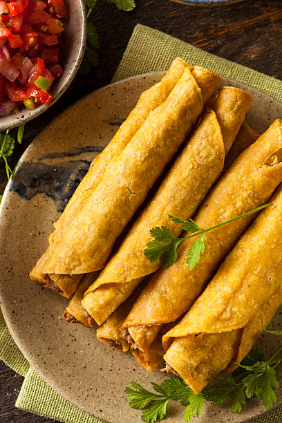 istock Homemade Mexican Beef Taquitos 498089135