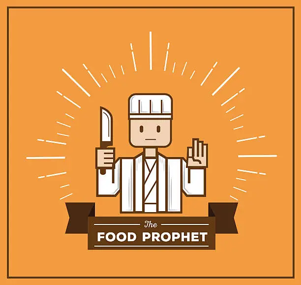 Vector illustration of food prophet