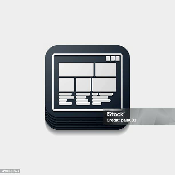 Square Button Computer Interface Square Button Interface Stock Illustration - Download Image Now ...