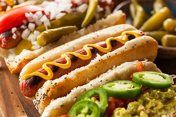 istock Gourmet Grilled All Beef Hots Dogs 498090915