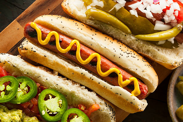 istock Gourmet Grilled All Beef Hots Dogs 498090917