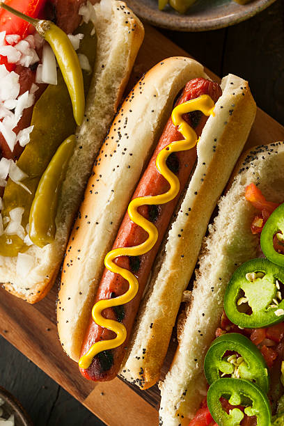 istock Gourmet Grilled All Beef Hots Dogs 498090923