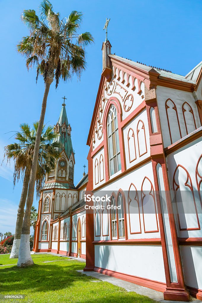 Colonial Church in Arica Chile: Architectural Dome Stock Photo