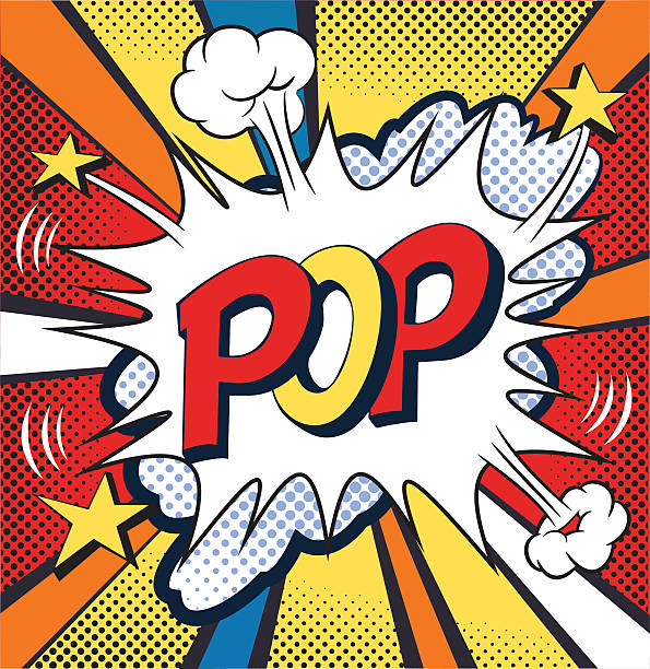 POP - Comic speech bubble. Vector Illustration POP - Comic strip. Comic book, cartoon expression, vector illustration with AI, pdf in Zip files. pop art stock illustrations