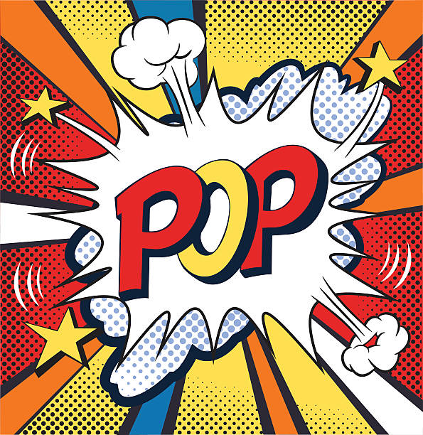 pop - comic speech bubble. vector illustration - 波普藝術 插圖 幅插畫檔、美工圖案、卡通及圖標