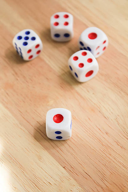 istock Dices on wood background 498094314