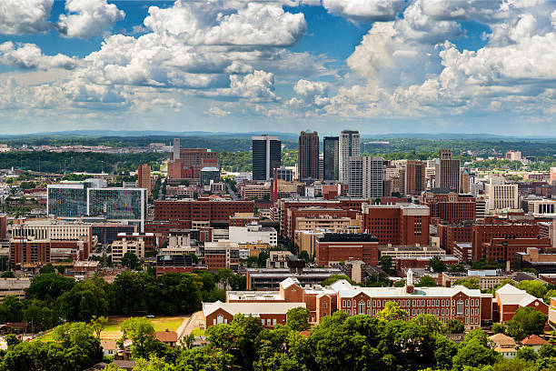 Downtown Birmingham, Alabama stock photo