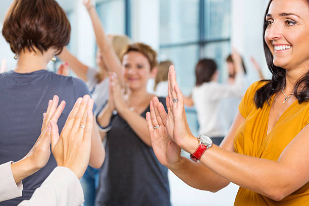 istock Group of women at the training 498098951
