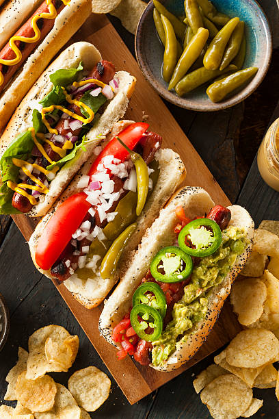 istock Gourmet Grilled All Beef Hots Dogs 498099299