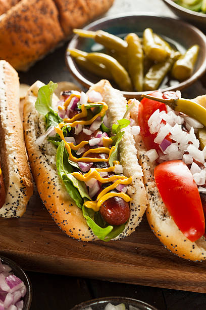istock Gourmet Grilled All Beef Hots Dogs 498099319