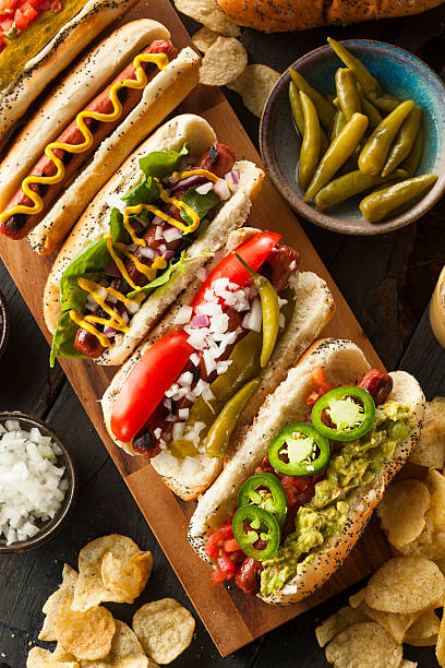 istock Gourmet Grilled All Beef Hots Dogs 498099321