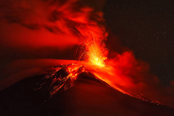 istock Long Exposure Of Tungurahua Volcano 498100584