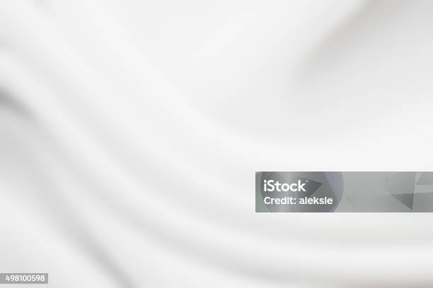 Satin Textile Stock Photo - Download Image Now - White Color, Textile, Silk
