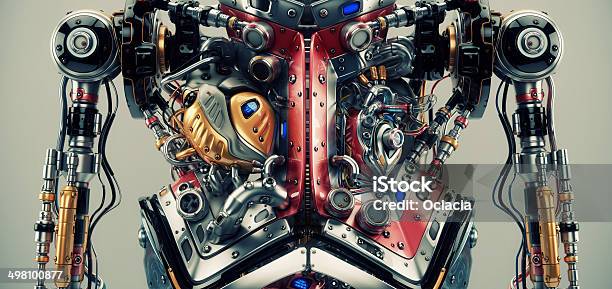 Robotic Humanoid Torso Stock Photo - Download Image Now - Machinery, The Human Body, Anatomy