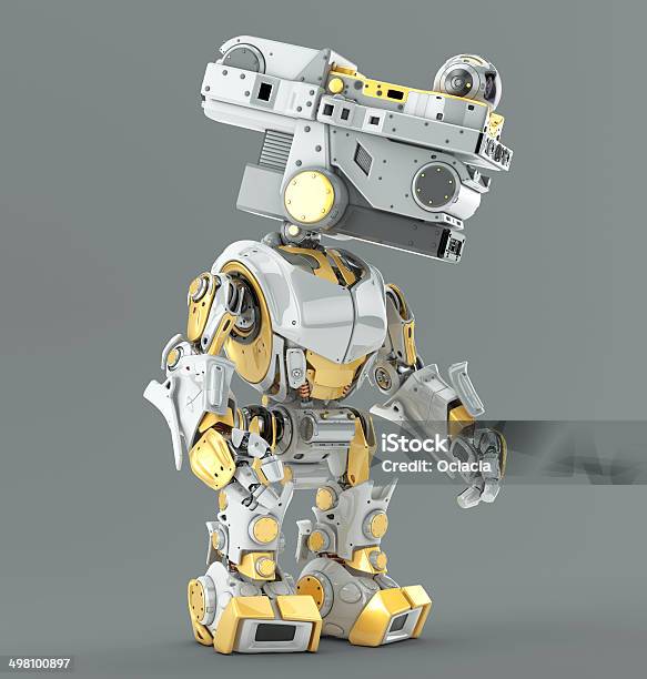 Cute Little Robot Stock Photo - Download Image Now - Alien, Artificial, Black Color