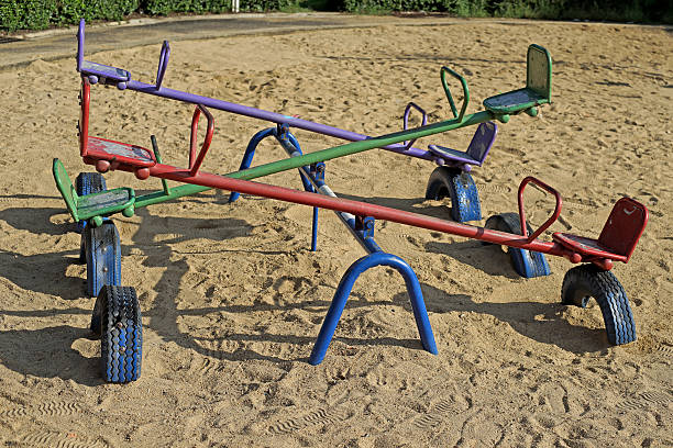 istock old seesaw in kids playground 498100996