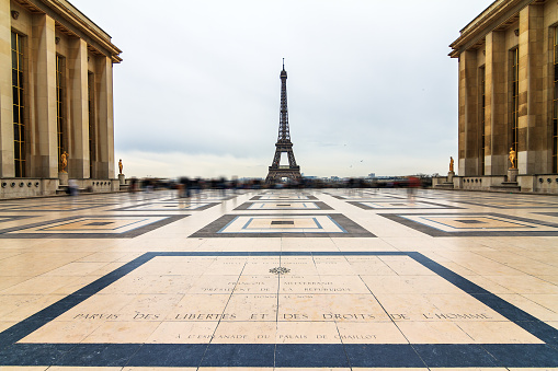 The Arc de Triomphe, late afternoon in springtime