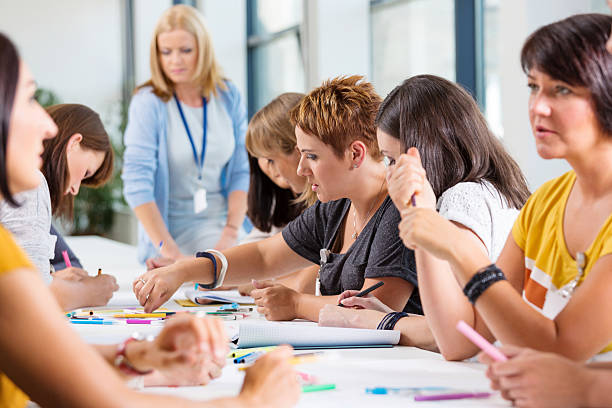 istock Group of women at the training 498101401