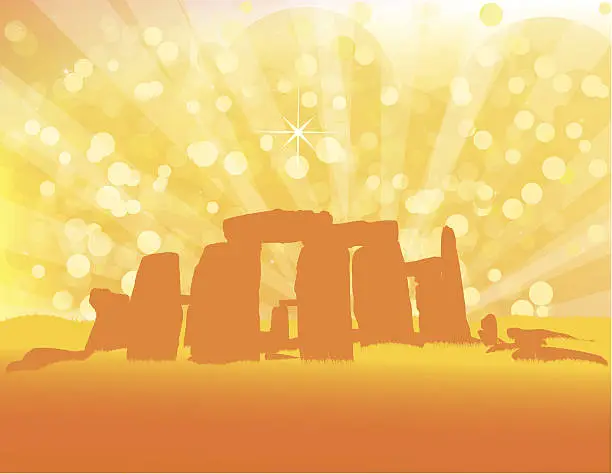 Vector illustration of Stonehenge - Vector Illustration