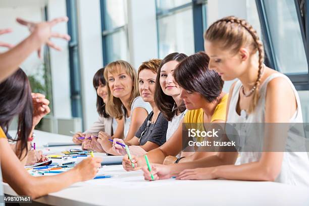 Group Of Women At The Training Stock Photo - Download Image Now - Only Women, Teamwork, Businesswoman